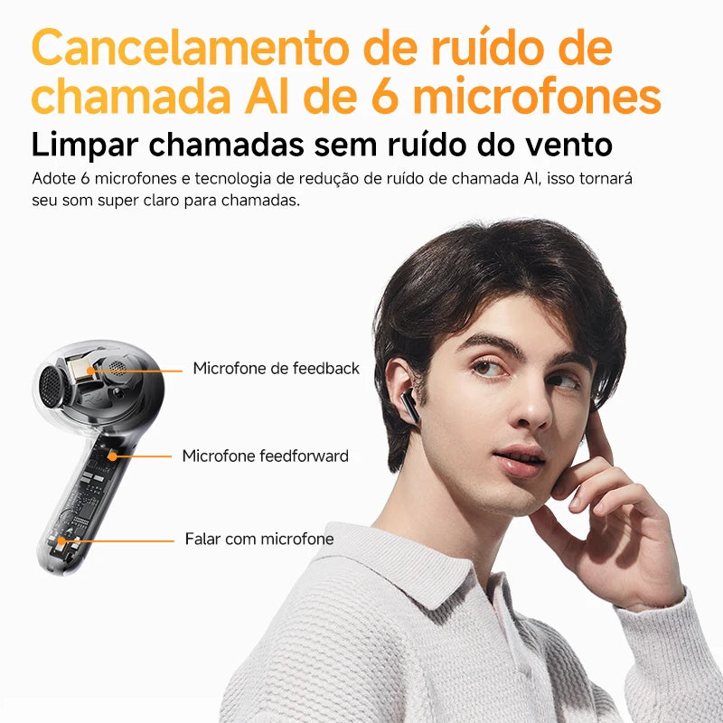 Fone de ouvido AilyBuds Pro+ QCY HT10